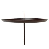 Article Bougeoir marron Ø8cm 4 pcs