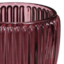 Article Bougeoir verre Berry lanterne rétro Ø7cm H7cm 6 pcs