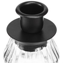 Article Bougeoir en verre pour bougies bâtons Sapin de Noël 13,5cm 2pcs