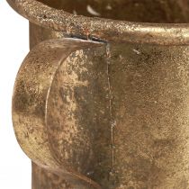 Article Bougeoir coupe bâton doré bougeoir vintage Ø9cm H8cm