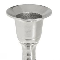 Article Bougeoir métal argenté bougeoir bâton H9,5cm 2pcs