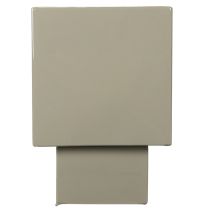 Article Pot de fleurs cubique vert, 22 cm, avec support surélevé