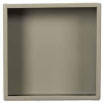 Article Pot de fleurs cubique vert, 22 cm, avec support surélevé