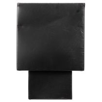 Article Pot de fleurs cubique noir avec socle, style moderne, 22 cm