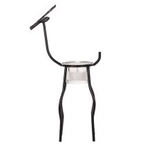 Article Porte-bougie renne avec verre pour bougie chauffe-plat, 28 cm