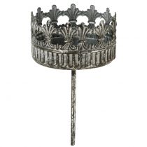 Article Bougeoir argent antique Ø7cm H12cm 1 pc