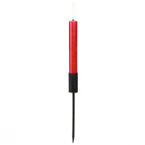 Article Bougeoir bâton bougies avec mandrin métal noir Ø23mm 4pcs