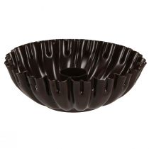Article Bougeoir moule à gâteau vintage marron foncé Ø11,5cm 4pcs