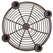 Article Bougeoir pour 4 bougies bol décoratif métal marron Ø14cm