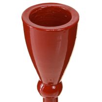 Article Bougeoir pour bougies coniques Bougeoir conique Rouge H17cm