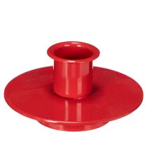 Article Petits bougeoirs rouges pour bougies coniques de 8 cm, lot de 3