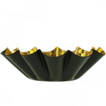 Article Photophore décoration de Noël moule à pâtisserie noir or Ø12cm 2pcs