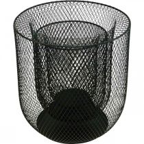 Article Bougeoir panier fil métal noir Ø28.5/18cm lot de 2