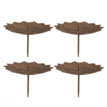 Article Bougeoir à coller Ø11cm H8cm effet rouille 4pcs