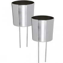 Article Bougeoir à coller photophore argent Ø5cm 4 pcs