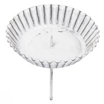 Article Bougeoir enfichable moule à gâteau blanc Ø10cm 4pcs