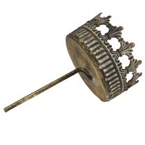 Article Bougeoir couronne de l'Avent or antique Ø7cm H12cm 4pcs