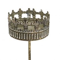 Article Bougeoir antique doré Ø7cm H12cm 1 pce