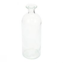 Article Bougeoir bouteilles décoratives mini vases verre transparent H19,5cm 6pcs
