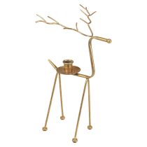 Bougeoir métal cerf bougeoir décoratif H38,5cm
