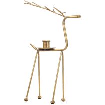 Bougeoir métal cerf bougeoir décoratif H38,5cm