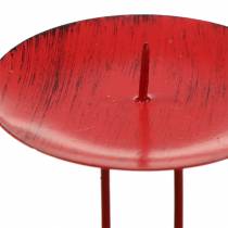 Article Bougeoir enfichable rouge Ø6,5cm 4 pcs