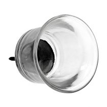 Article Bougeoir pour bougie chauffe-plat en verre transparent Ø6cm H10cm 2pcs