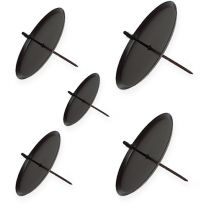 Article Bougeoir marron différentes tailles 4pcs