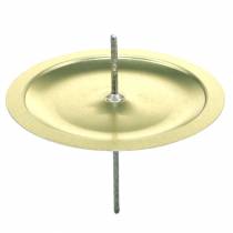 Article Bougeoir avec épine dorée Ø6cm 36 pcs