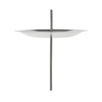 Article Bougeoir avec épine argent Ø5cm 36 pcs