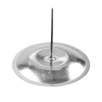 Article Bougeoir avec épine argent Ø8cm 16 pcs