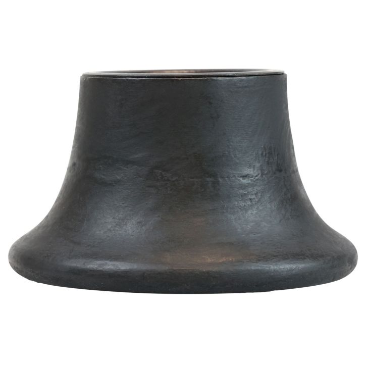 Bougeoir bougeoir noir en céramique Ø12,5cm H7cm