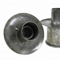Article Set de bougeoirs Step argent antique Ø9,5–10,5cm H7–14cm 4pcs