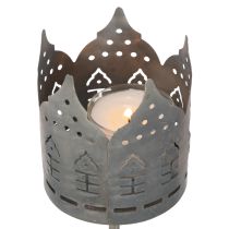 Article Porte-bougies chauffe-plat à pic, supports en forme de maison pour bougies piliers, 6 cm, 2 pièces