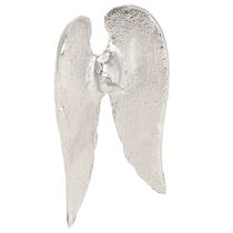 Article Lot de 4 bougies à suspendre en forme d&#39;ailes d&#39;ange de Noël argentées 4 x 7 cm