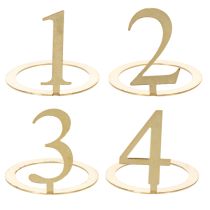 Article Ensemble de 4 anneaux de bougie coniques numérotés pour couronne de l'Avent, 3 cm