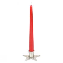 Article Bougeoir bâton argenté bougeoir étoile 8x8x4.5cm 4pcs