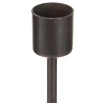 Article Bougeoir marron antique H21,5 cm 2 pièces
