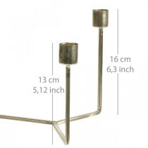 Article Bougeoir pour bougeoir champagne métal 37×17×18cm