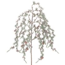 Article Branche de pin artificielle avec pommes de pin, branche décorative, artificielle, 80 cm, 3 pièces