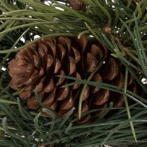 Article Couronne artificielle de branches de pin avec pommes de pin 60 cm