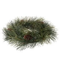 Article Couronne artificielle de branches de pin avec pommes de pin 60 cm