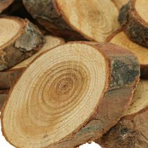 Article Disques bois déco saupoudre bois pin ovale Ø4-5cm 500g