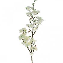 Article Branche de cerisier blanc décoration de printemps artificielle branche décorative 110cm