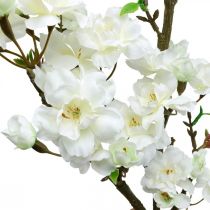 Article Branche de cerisier blanc décoration de printemps artificielle branche décorative 110cm