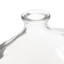 Article Petit vase en verre moderne mini vase en verre transparent 11 × 6 × 10 cm 3 pièces