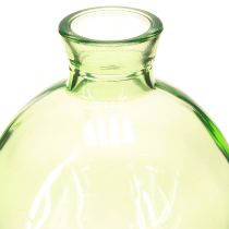 Article Vases en verre Mini vases bombés Vert Ø7,5cm H9cm 6pcs