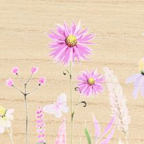 Article Petite boîte en bois boîte en bois fleurs papillon 30x18cm