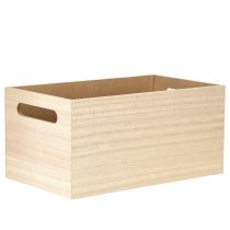 Article Petite boîte en bois boîte en bois fleurs papillon 30x18cm