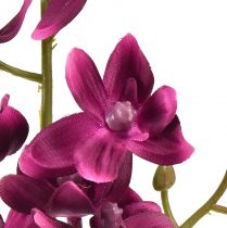 Article Petite Orchidée Phalaenopsis Fleur Artificielle Fuchisa 30cm